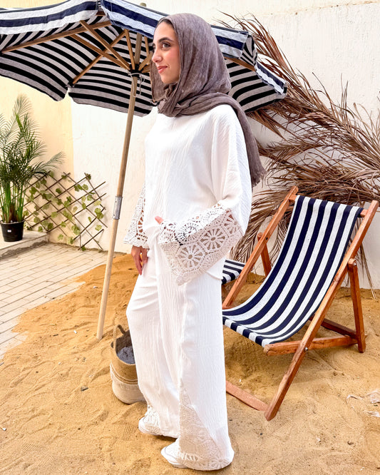 Off-white breeze two-piece set