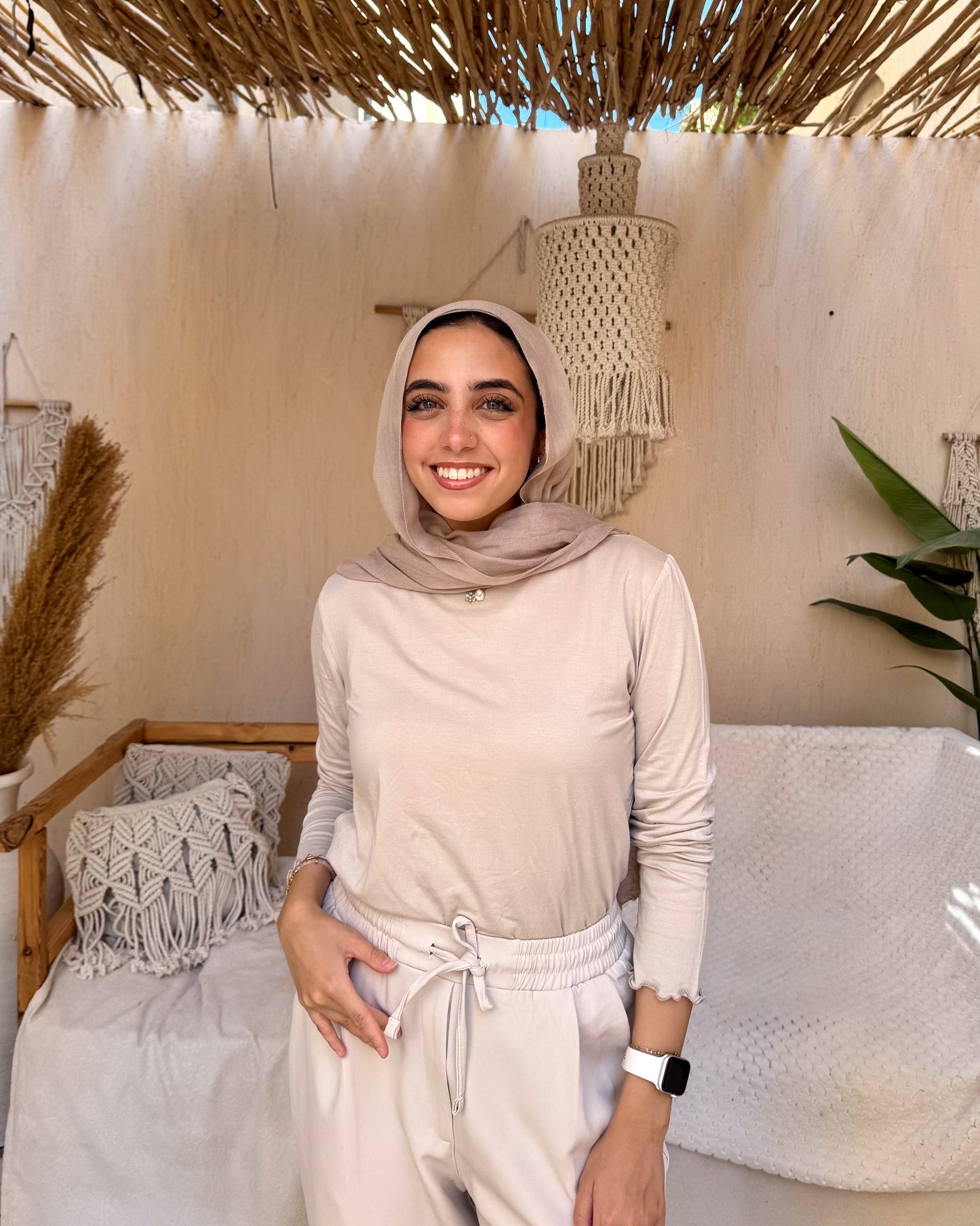 Basic Hijab Top - Beige