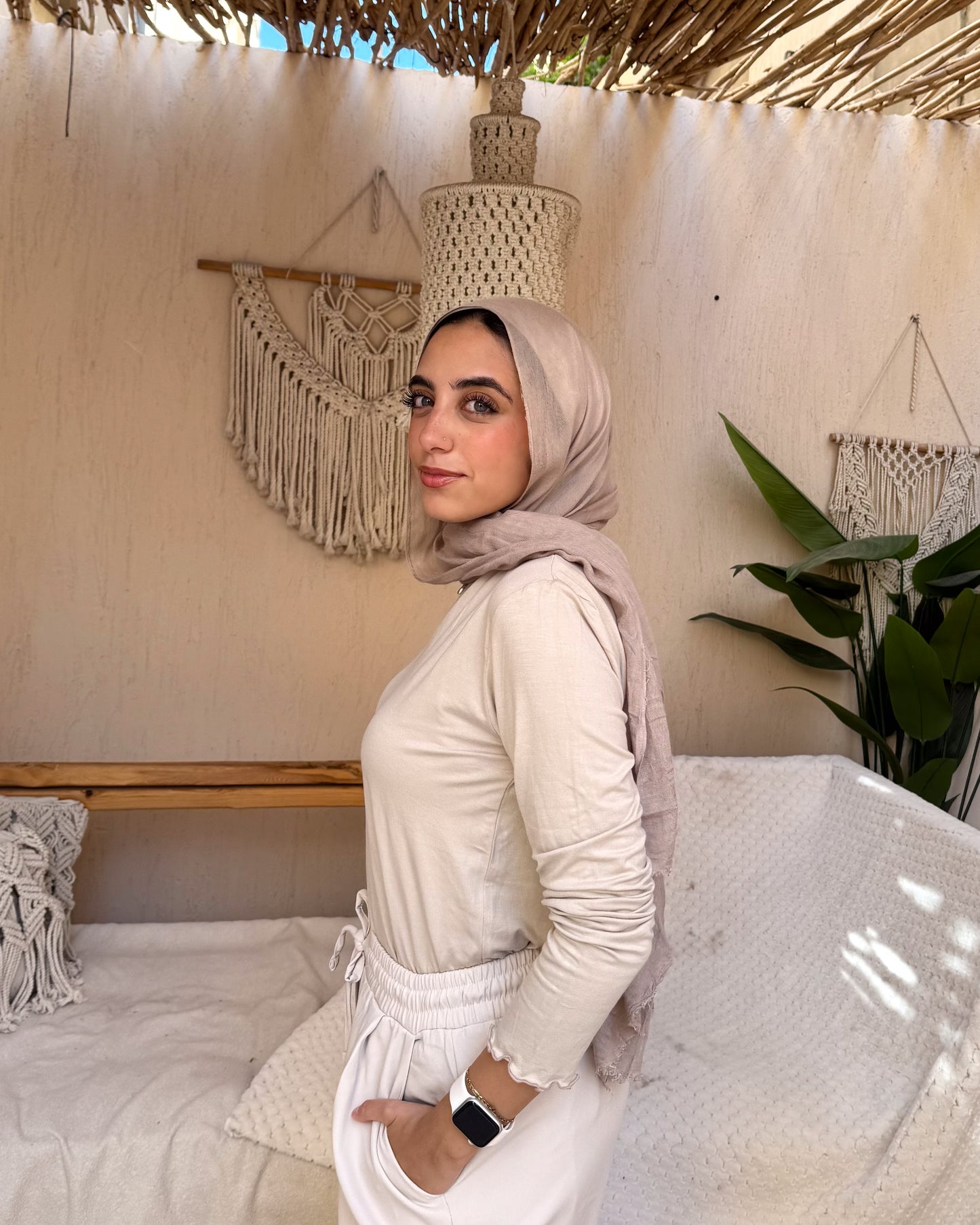 Basic Hijab Top - Beige