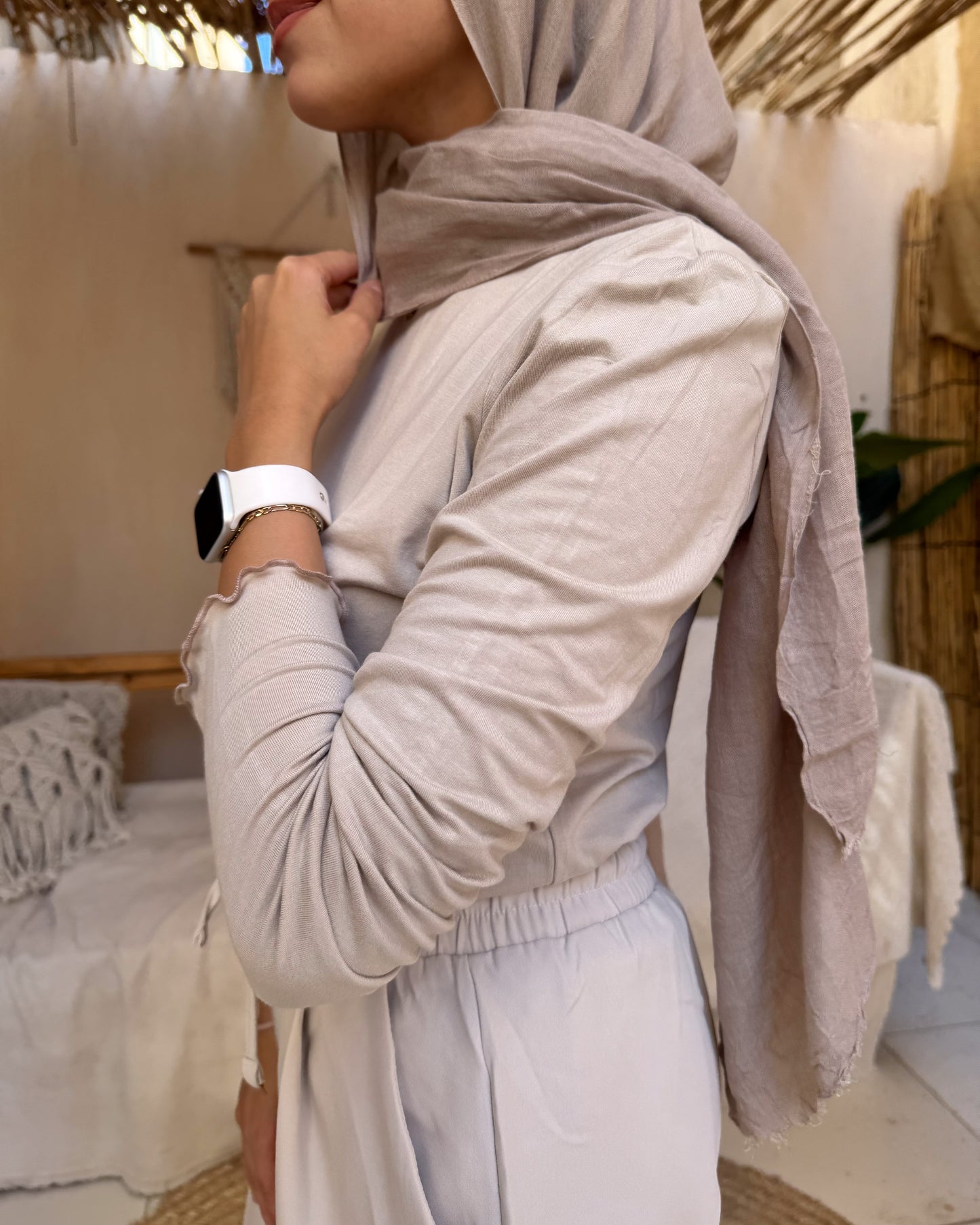 Basic Hijab Top - Beige