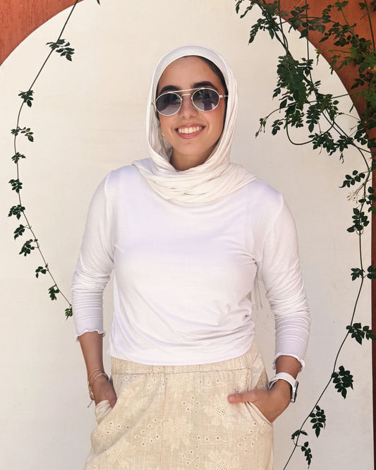 Offwhite basic top - Long sleeves