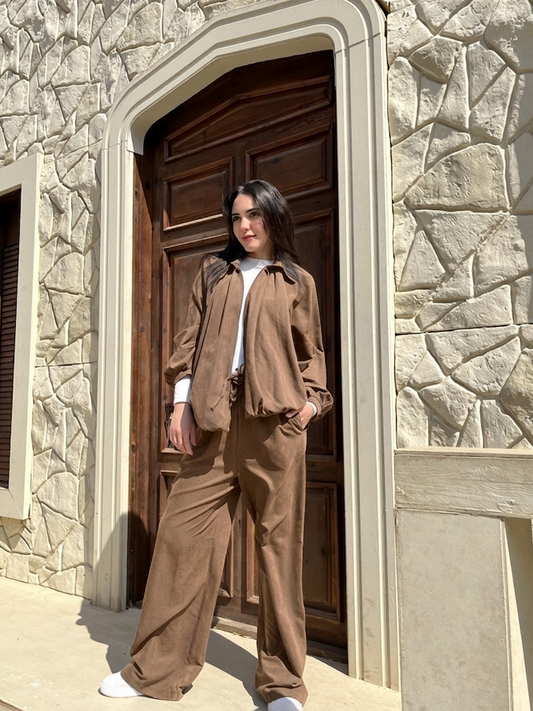 Light Brown Casual Chic Set – Effortless Everyday Elegance