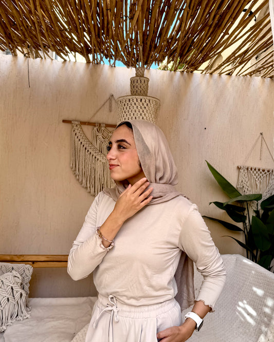 Basic Hijab Top - Beige