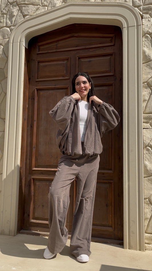 Brown Casual Chic Set – Effortless Everyday Elegance