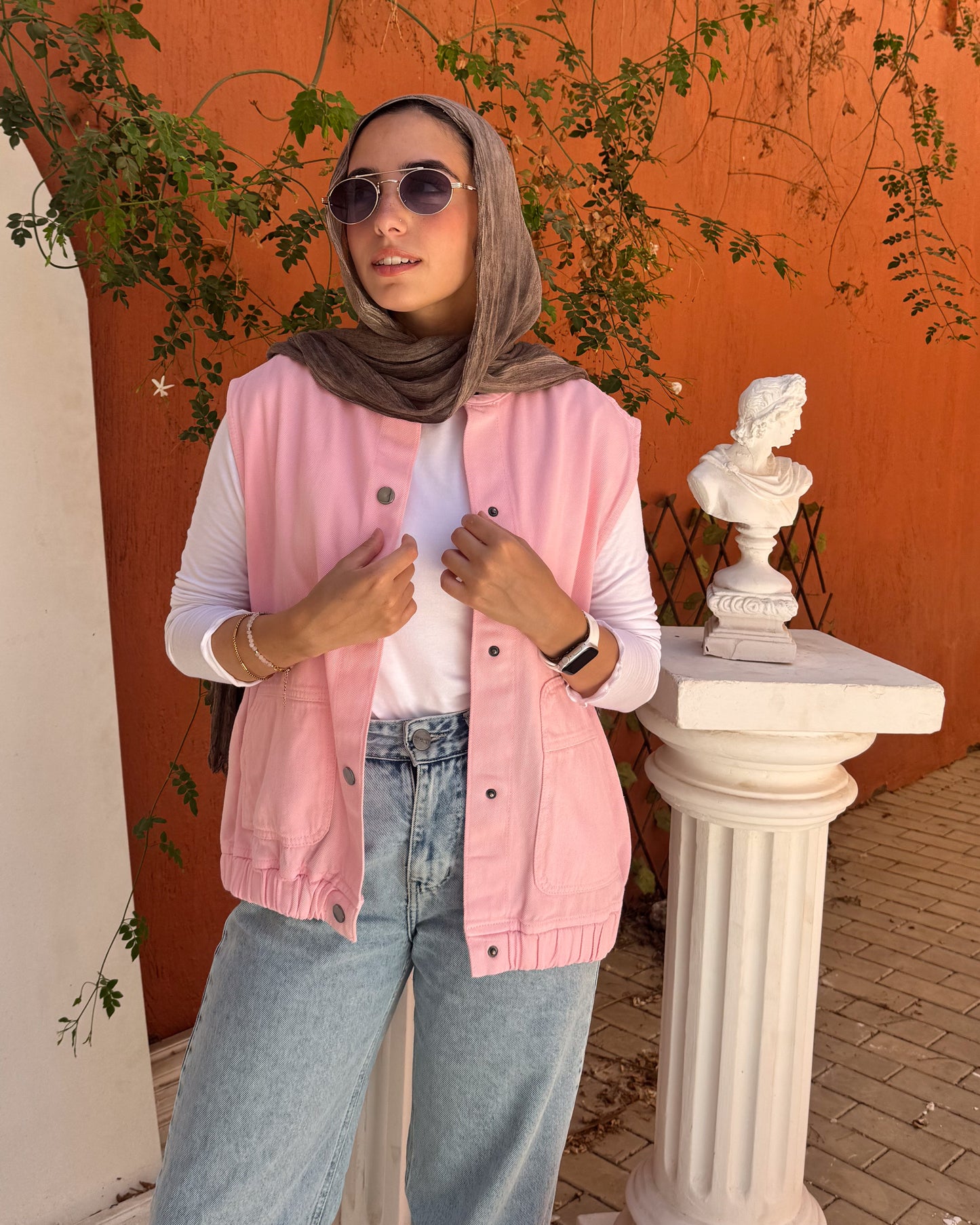 Pink summer sleeveless Vest