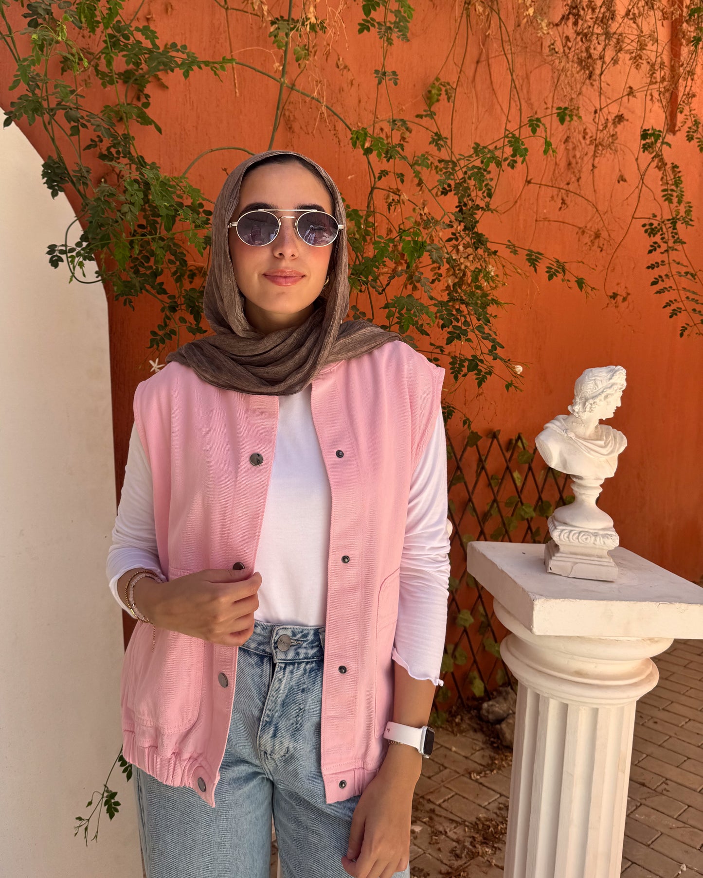 Pink summer sleeveless Vest