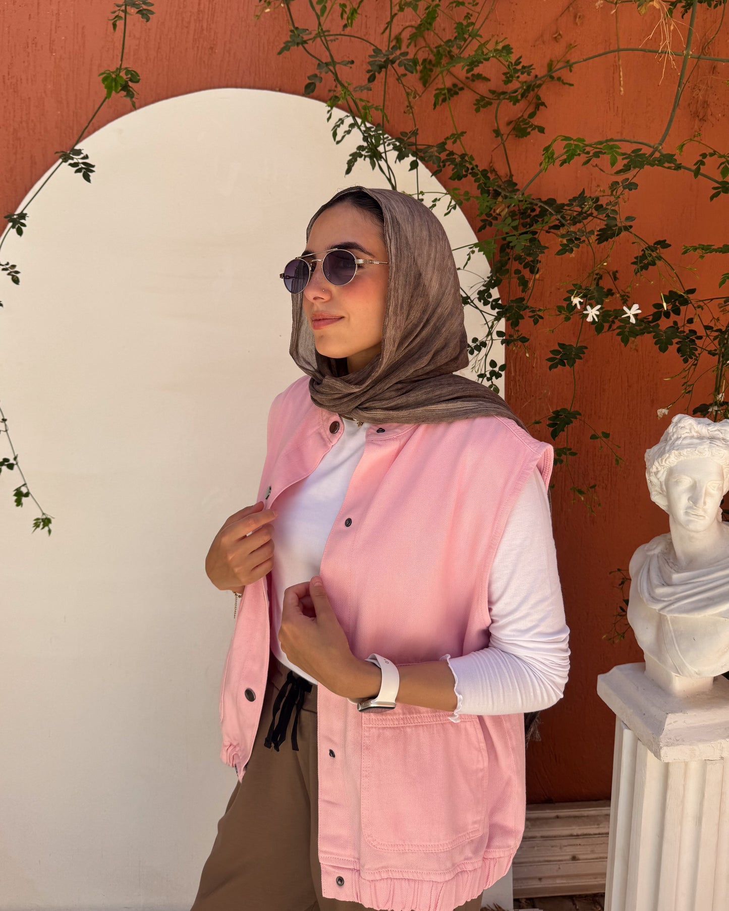 Pink summer sleeveless Vest