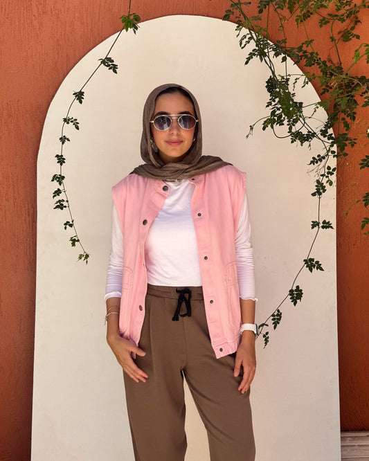 Pink summer sleeveless Vest